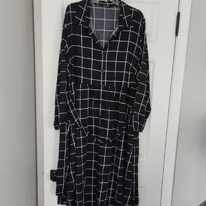 Black and White Checkered Dress